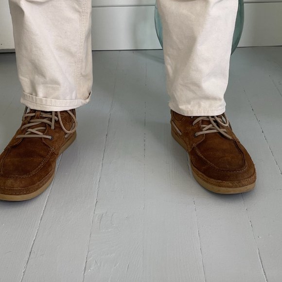 UGG Mens Boots Shoes Size 11.5 Brown Leather Vibram 1006144 Chukka Lace Up Mid - Picture 3 of 5